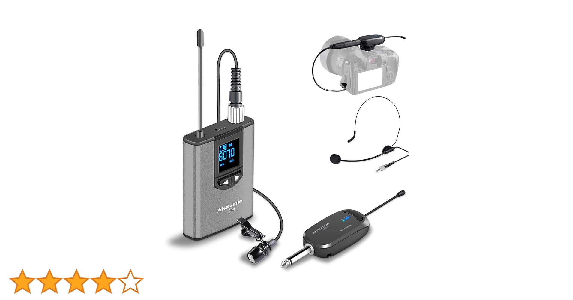 Amazon | Alvoxcon ワイヤレスマイク UHF ピンマイク ワイヤレス